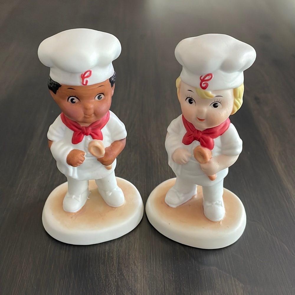 Campbell’s Kids Porcelain Figurines Boy Chef Lot of 2 Vintage 1993 NEW 2-1/4 In.
